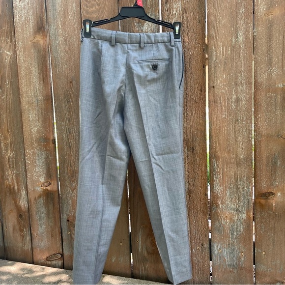 LRL Boys Gray Dress Pants Slacks Wool Blend Waist Tighteners Size 8 - Picture 7 of 11